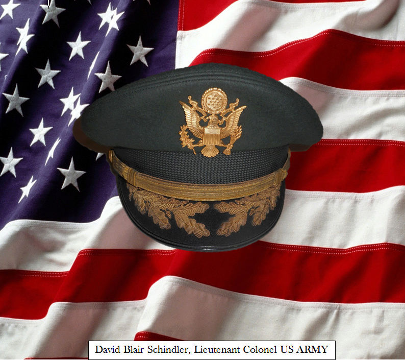 David Blair Schindler, Lieutenant Colonel de L'US ARMY  2017-011