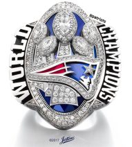 Patriots rings have 283 diamonds Db9x2v10