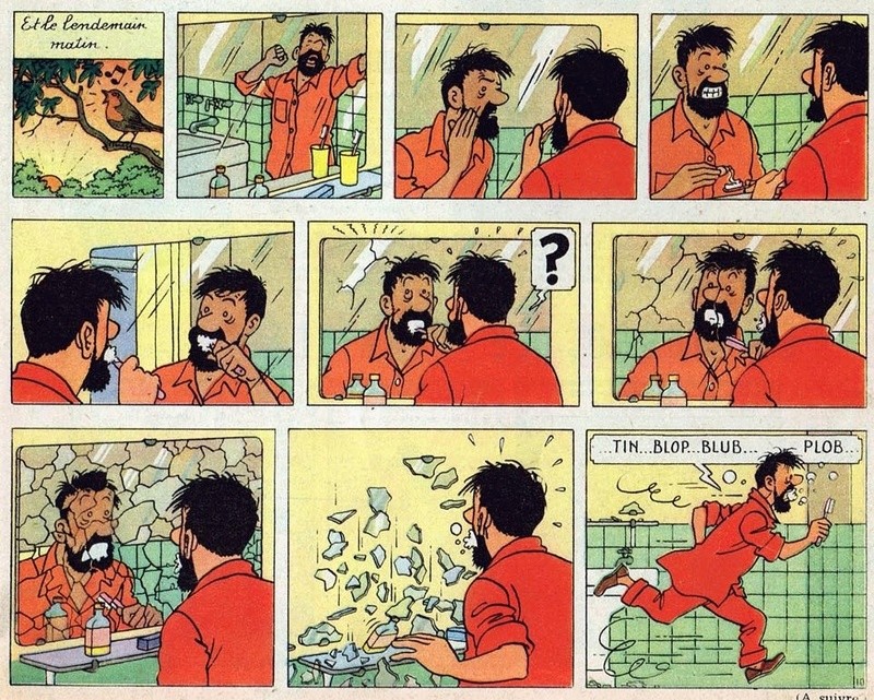 La grande histoire des aventures de Tintin. - Page 10 Page2010