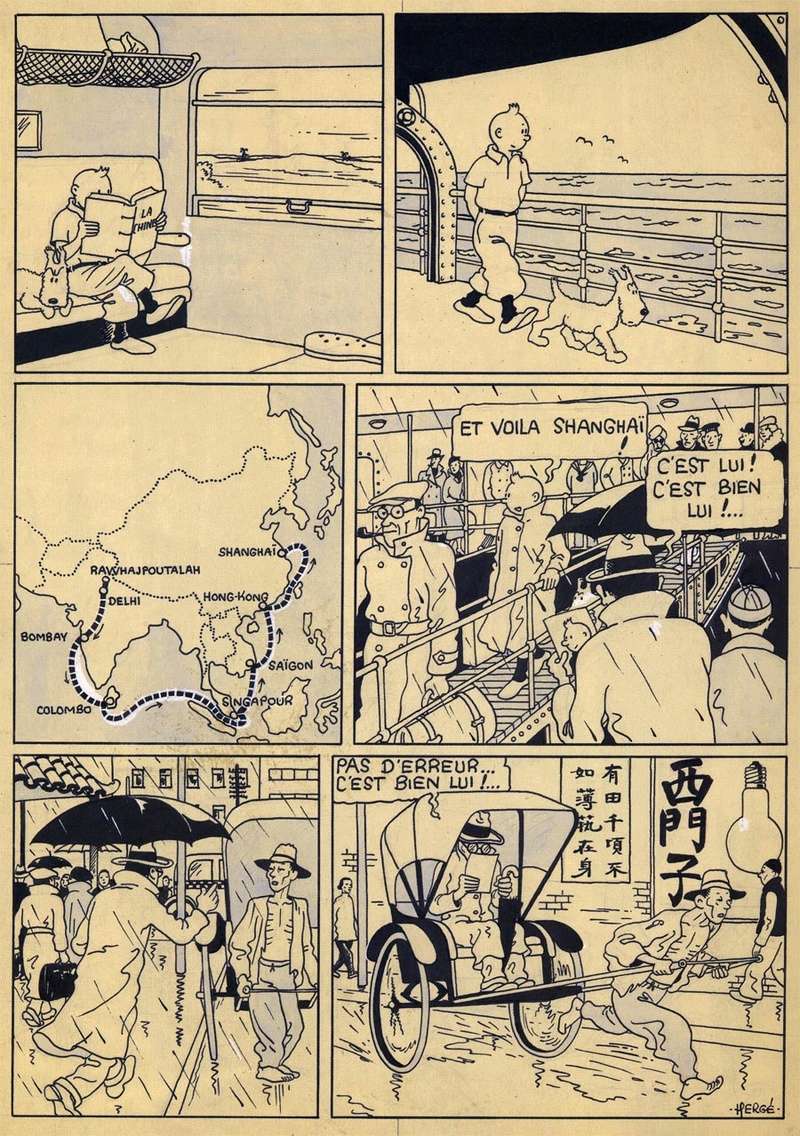 La grande histoire des aventures de Tintin. - Page 32 Page_124