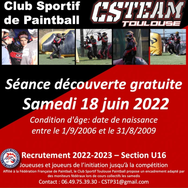 CS Team recrute u16 (France / 33) 22cste10