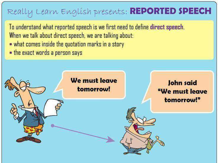 Reporting verbs /   Reported speech 18301310