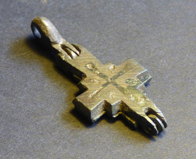 Croix-reliquaire encolpion byzantine P1040918