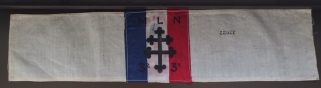 Deux brassards FFI du corps franc MLN - Paris 3° arrondissement Img_2523