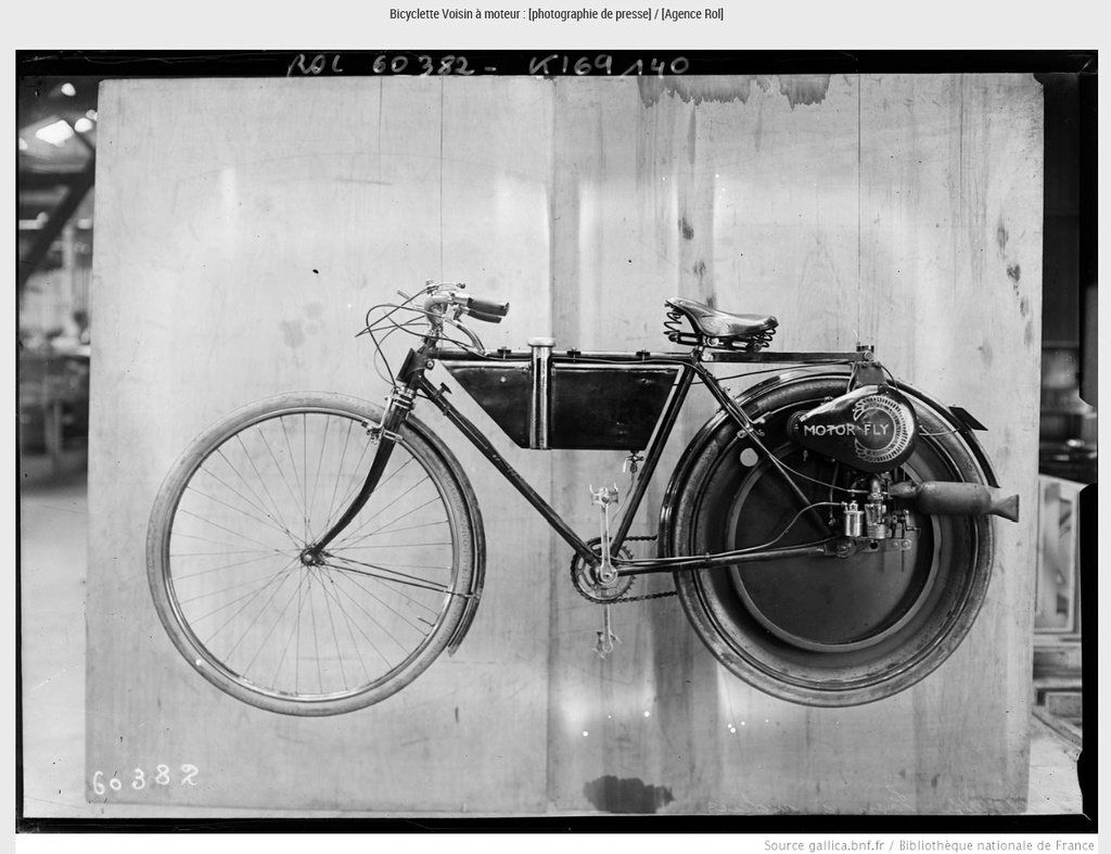 Magnifique série de photos des années 20 sur bicyclettes à moteur 2017-090