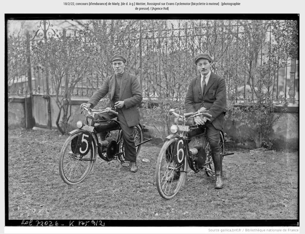 Magnifique série de photos des années 20 sur bicyclettes à moteur 2017-100