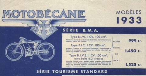B & M B.M.A  Motobécane 100 cm3 "Les Essais de LVM 1990 "Article  papier 2 Pages " 224 
