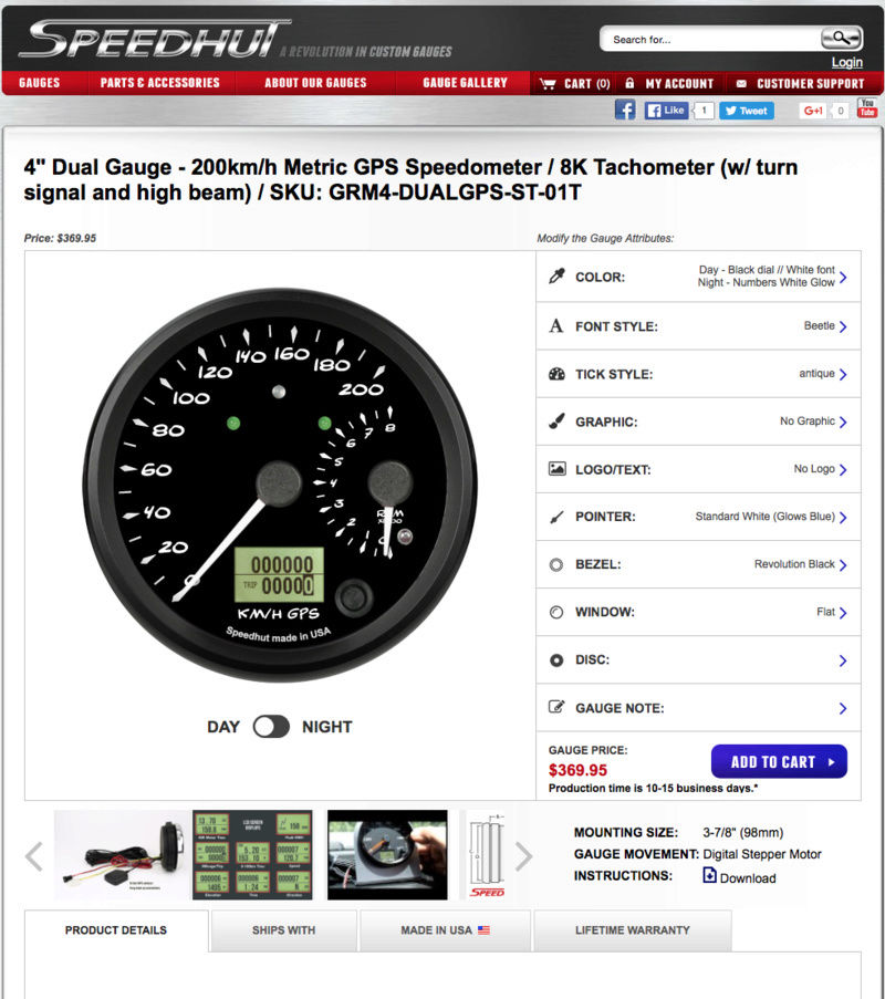 Avis Compteur GPS Speedhut VS Dashboard Pro Motogadget Captur10