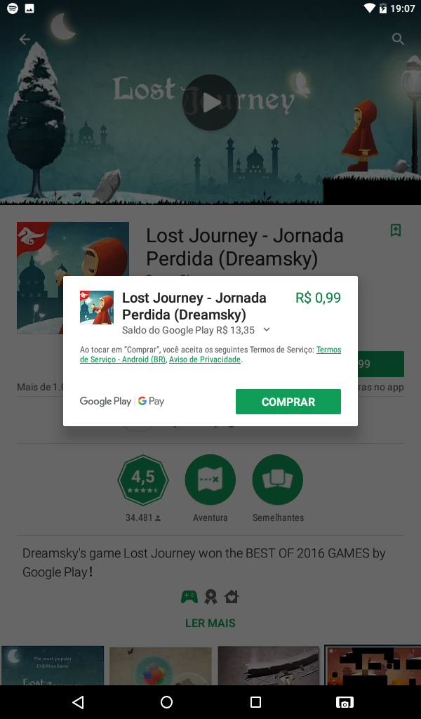 Comprar Jogos na Google Play Store Lj0210