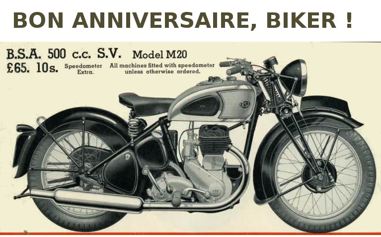 Anniversaire Biker Anniversaire Biker
