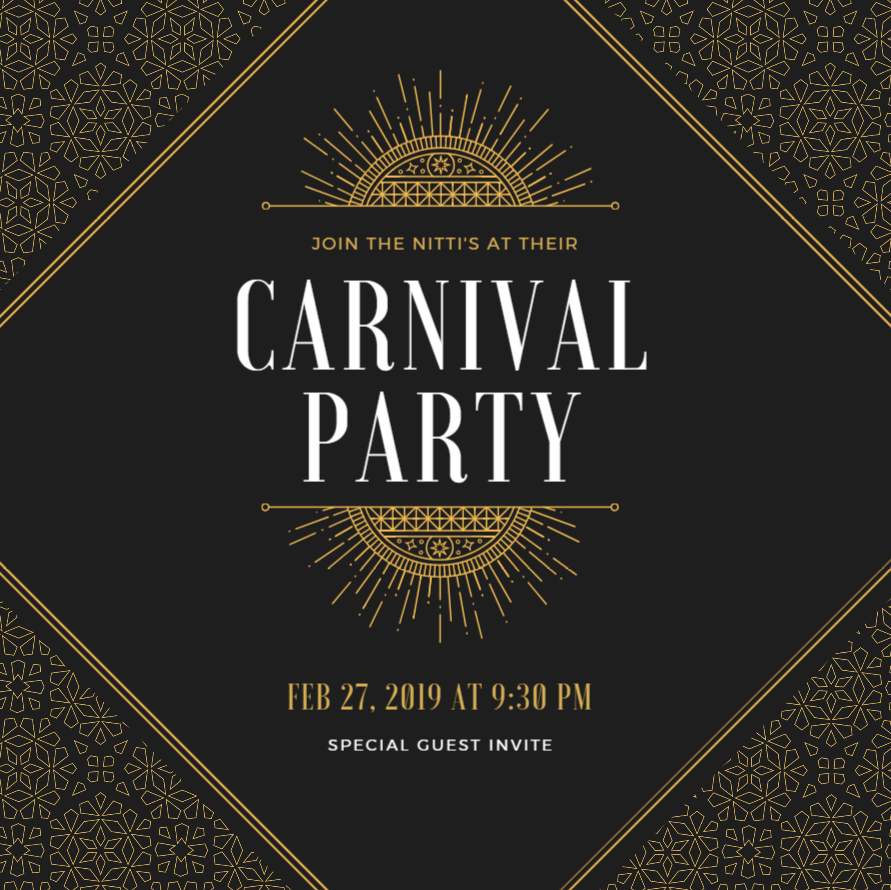 Carnival party [DIRETTA RADIO] Invite10