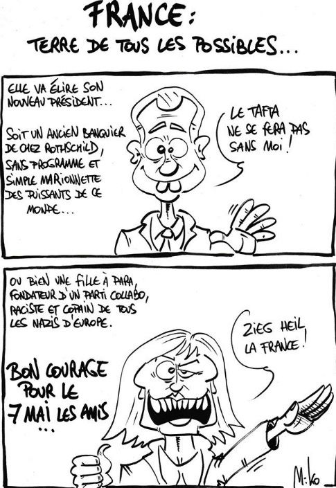 Dessin du jour . Pas obligatoirement culinaire, la cuisinière s'intéresse aussi à l'actualité . - Page 15 Facebo14