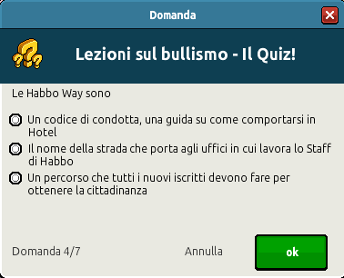 [IT] Quiz AMB 27/04: Lezioni sul Bullismo! -hlfo223