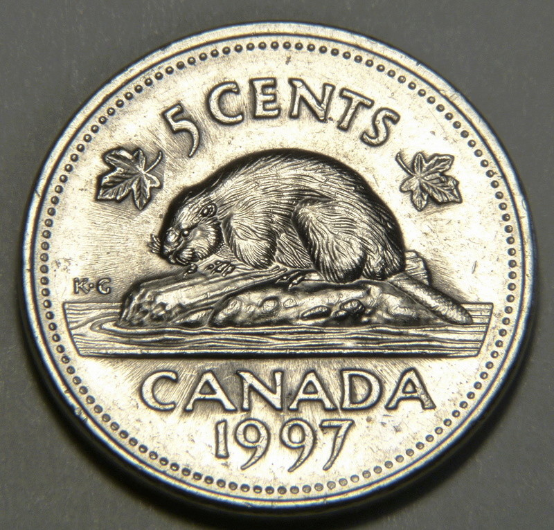 1997 - Coin détérioré, doublure Avers, reine (Deteriorated Die) Ca_0_334