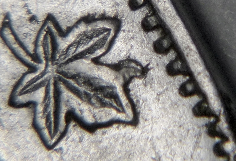 1952 - Éclat de Coin Majeur Feuille Droite (Die Chip right Leaf) P1190413