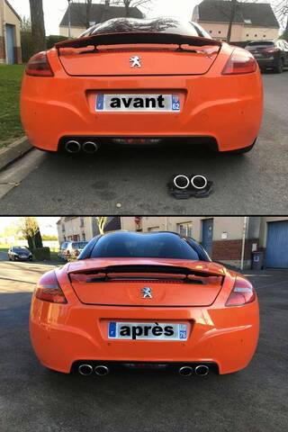 Double sortie echappement rcz