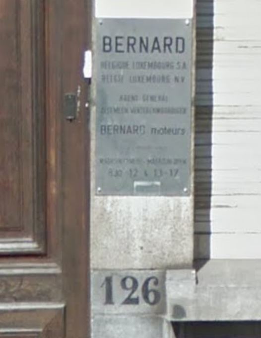 18 b- Les Moteurs BERNARD en BELGIQUE : SIMAI BRUXELLES 00187