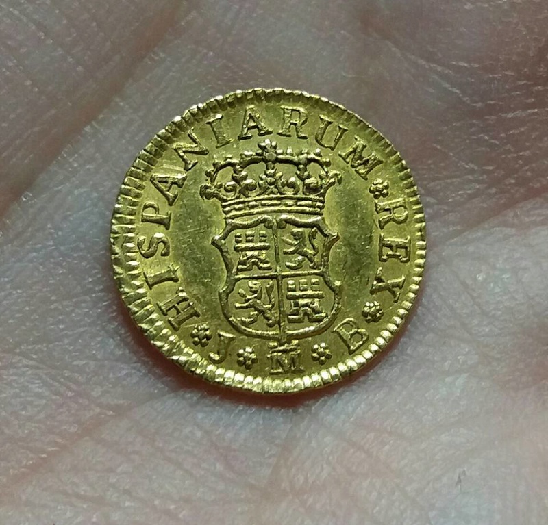 Durillo 1750 (medio escudo de oro) Fernando VI. Madrid. Ensayador J•B  18341910