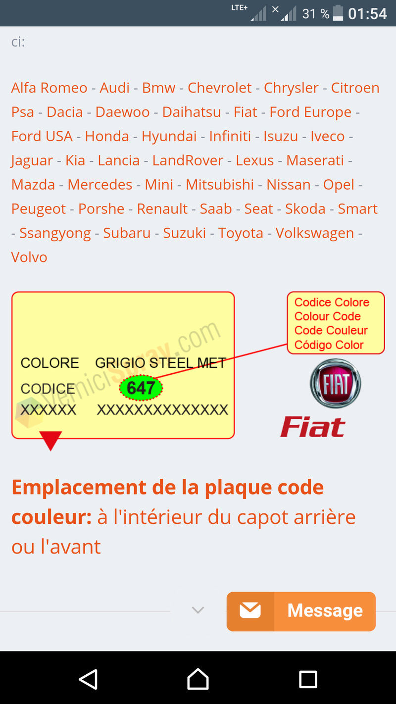 code couleur Screen11