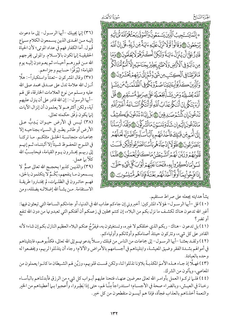 سوره الانعام وتفسيرها صفحه 132 014710