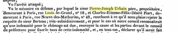 Marque M.D encadré, Paris années 1840 Urbain12