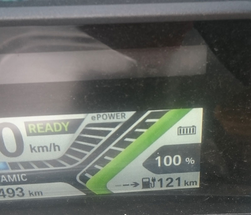 recharge 100 %.....max 60 km 10010