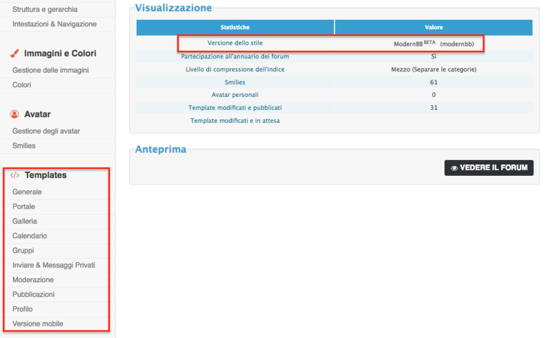 Novità per ModernBB: correzioni e templates modificabili Scherm45