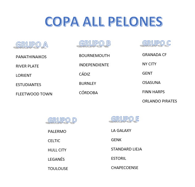 Formato Copa de S.M AllPelones Copa11