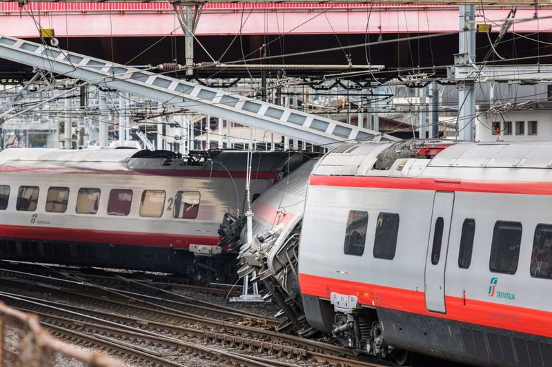 Déraillement d'un ETR 610 - Lucerne - Suisse 20170310