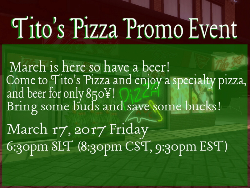 TIto's Pizza Promotional Event Titosm10