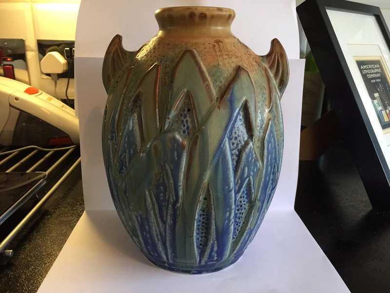 Large French Arts and Crafts vase Img_2040