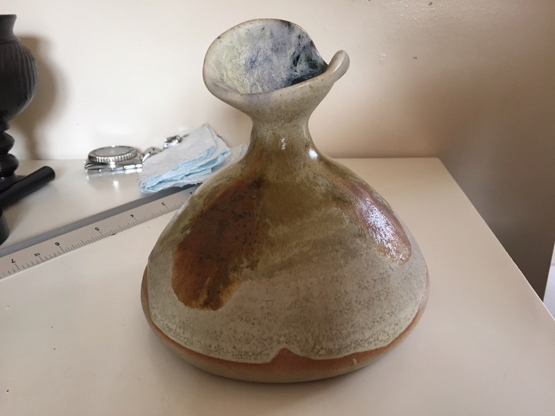 York Rose Pottery vase with J mark - probably Jerry Harper Img_2043