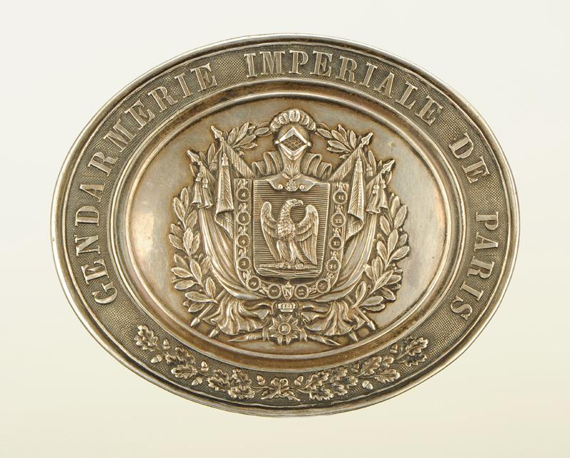 PLAQUE DE GIBERNE DE LA GENDARMERIE IMPÉRIALE DE PARIS, PREMIER EMPIRE Plaque16