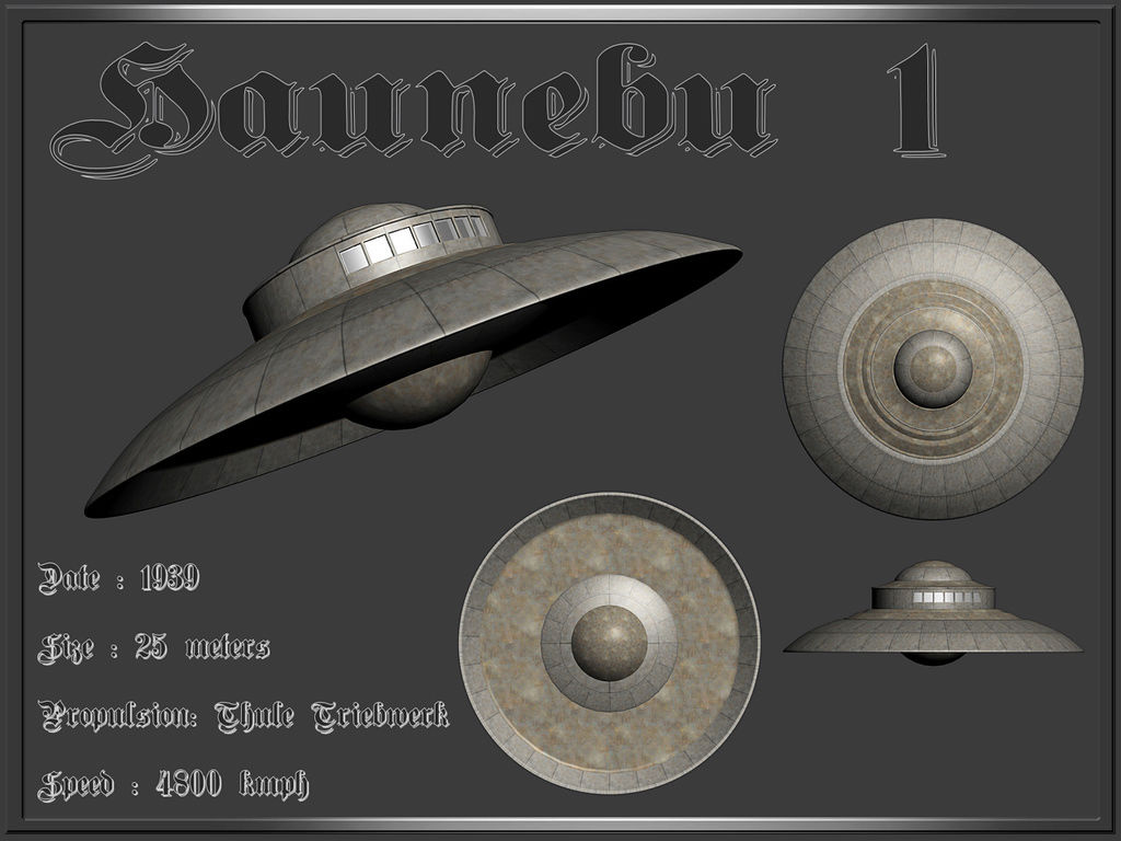 'HAUNEBU' or UFOs Nazi Gestapo secret weapon. H102010