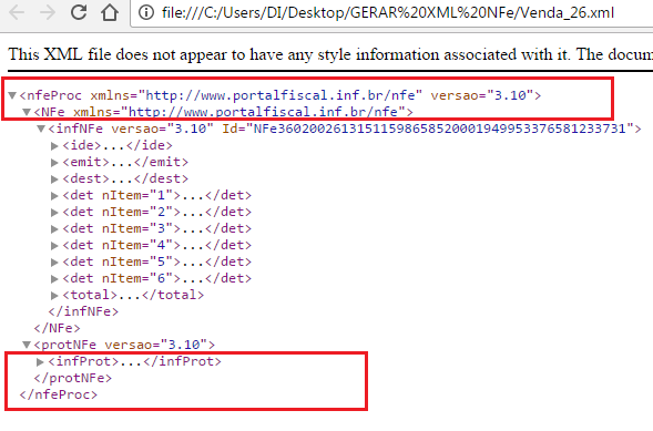 Exportar consulta para xml para integrar ao software emissor de NF Sem_ty11