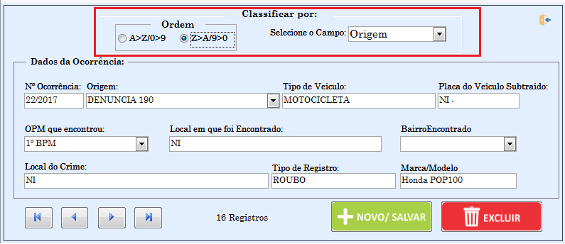 Classificação em Formulário por Qualquer campo do Formulário (a escolha do Cliente) Sem_ty16