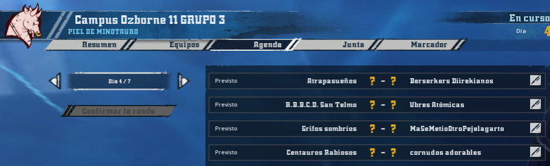 Campus Ozborne 11 - Grupo 3 / Jornada 4 - Hasta el domingo 18 de junio Jornad49