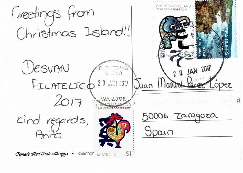 Postales de la Isla de Navidad Cci16013