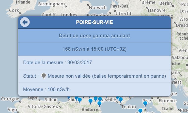 Réseau de surveillance radiologique : Teleray Captur15