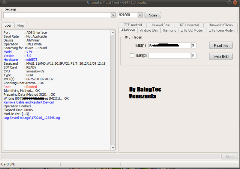 Reparar imei a v791 con umt tools crack gsm Repara12