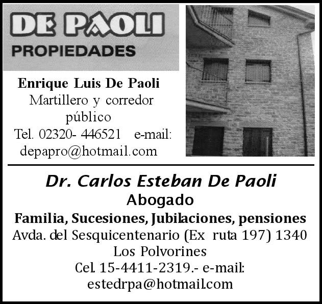 En Los Polvorines, De Paoli Propiedades. De_pao12