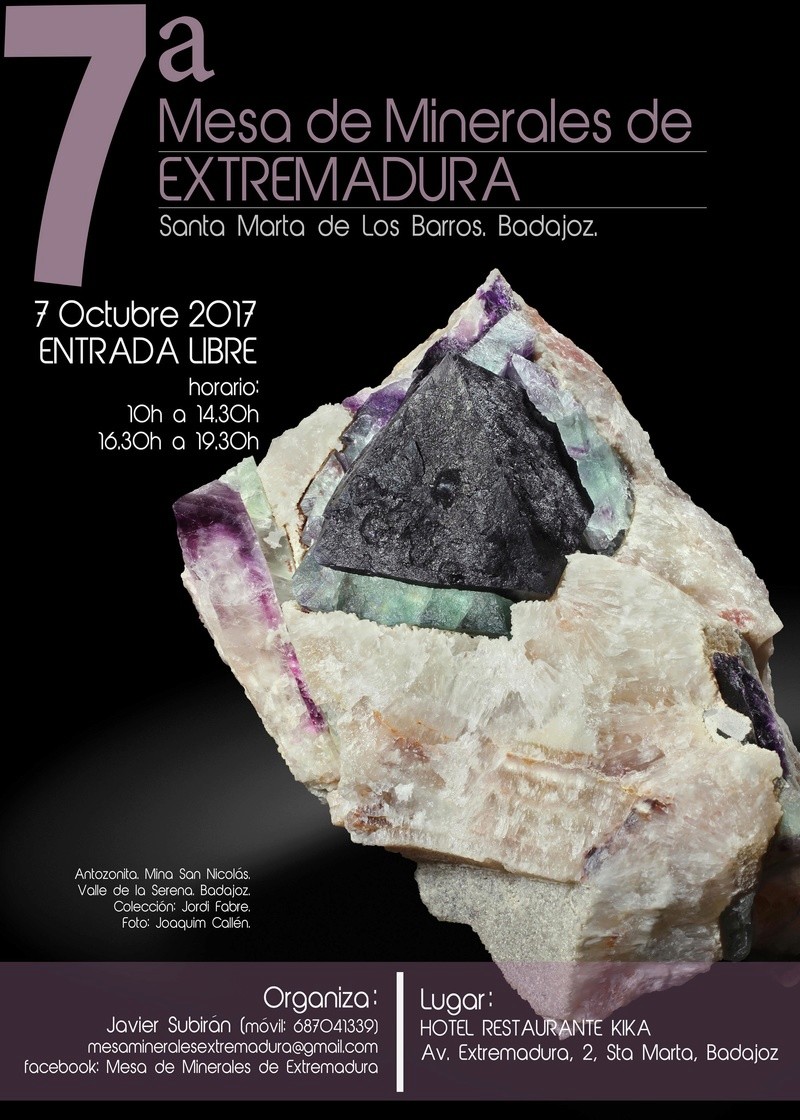 7 MESA DE MINERALES DE EXTREMADURA (SANTA MARTA - BADAJOZ) Cartel12