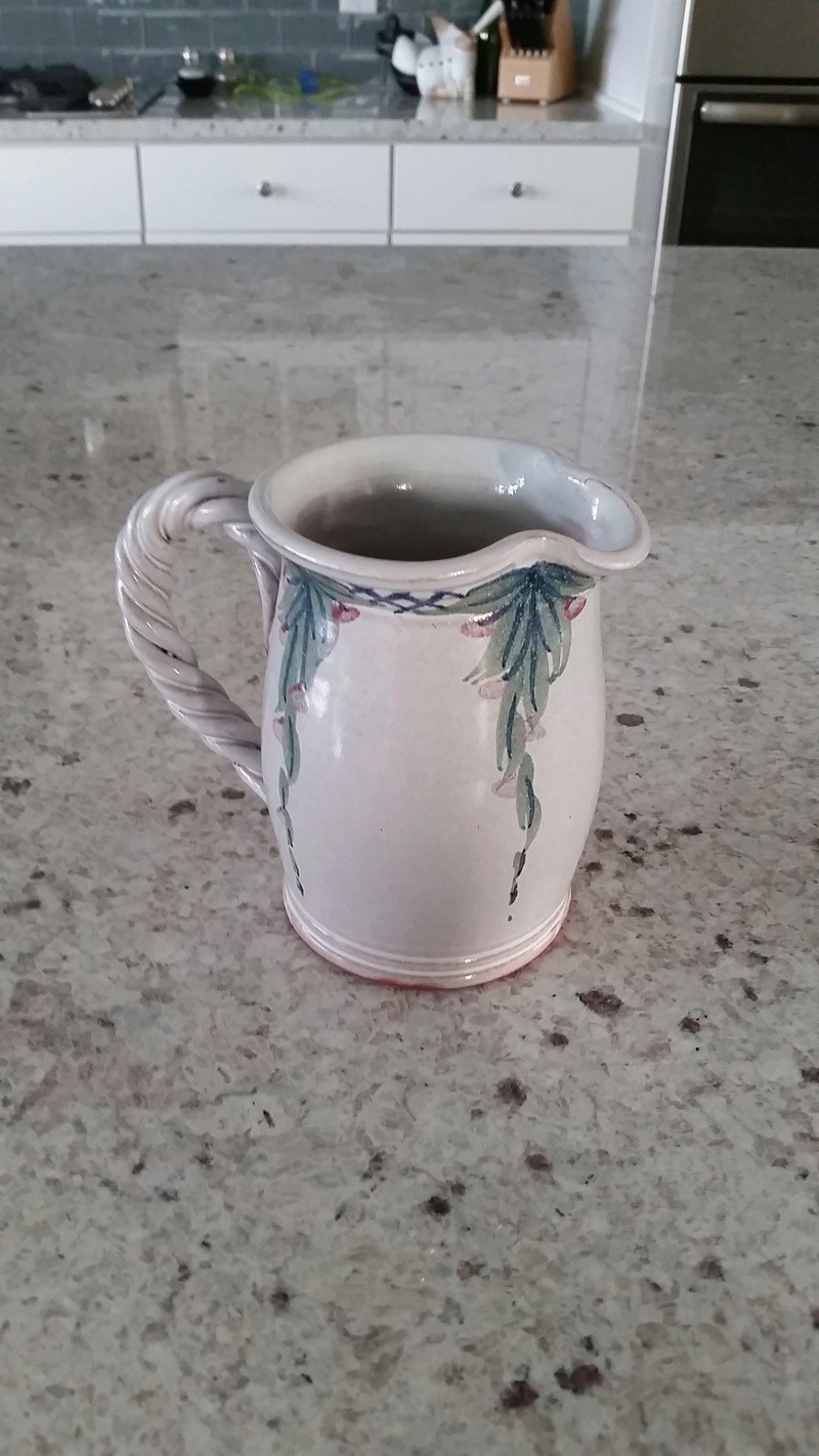 small pitcher with unknown marking 13410