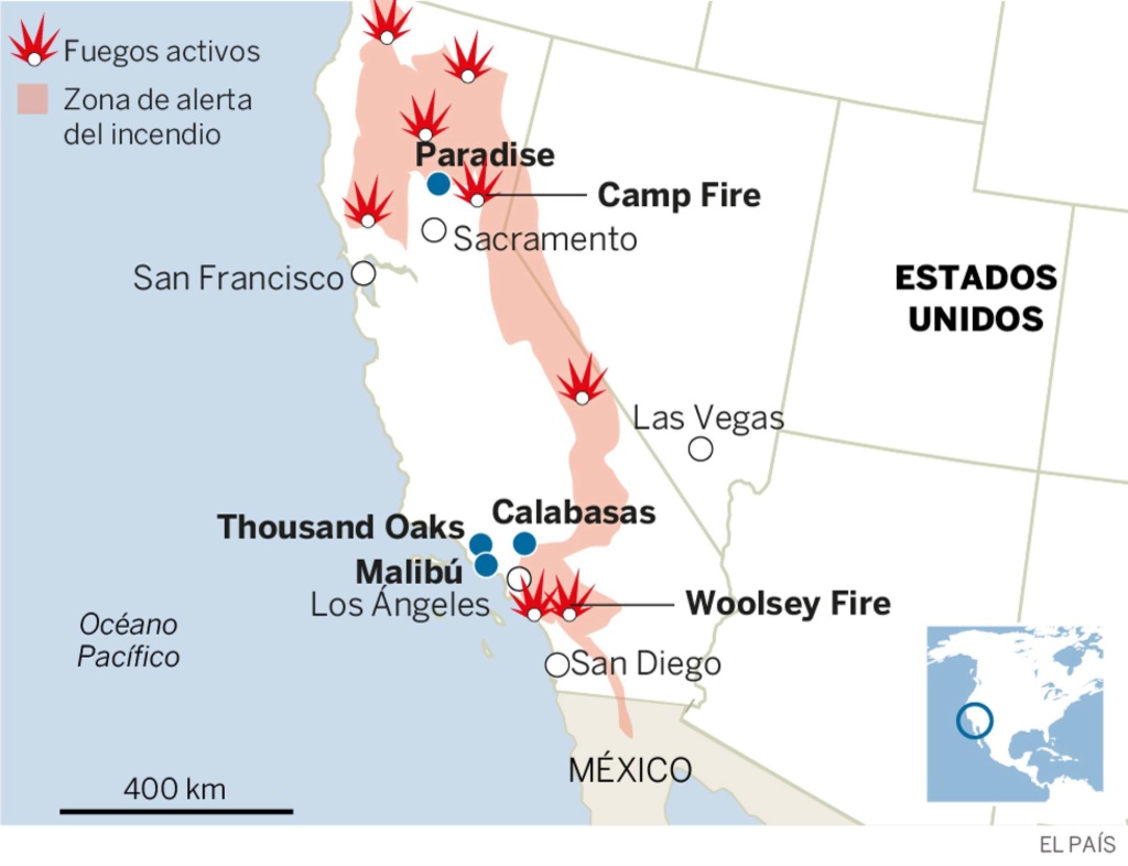 EEUU. Incendios. California: 230.000 personas evacuadas. 15420410