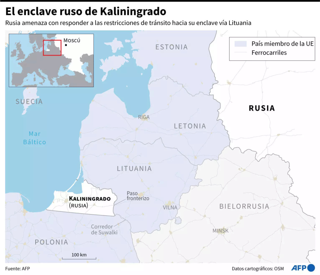 Kaliningrado, enclave territorial de Rusia rodeado de Estados de la OTAN. A890c210