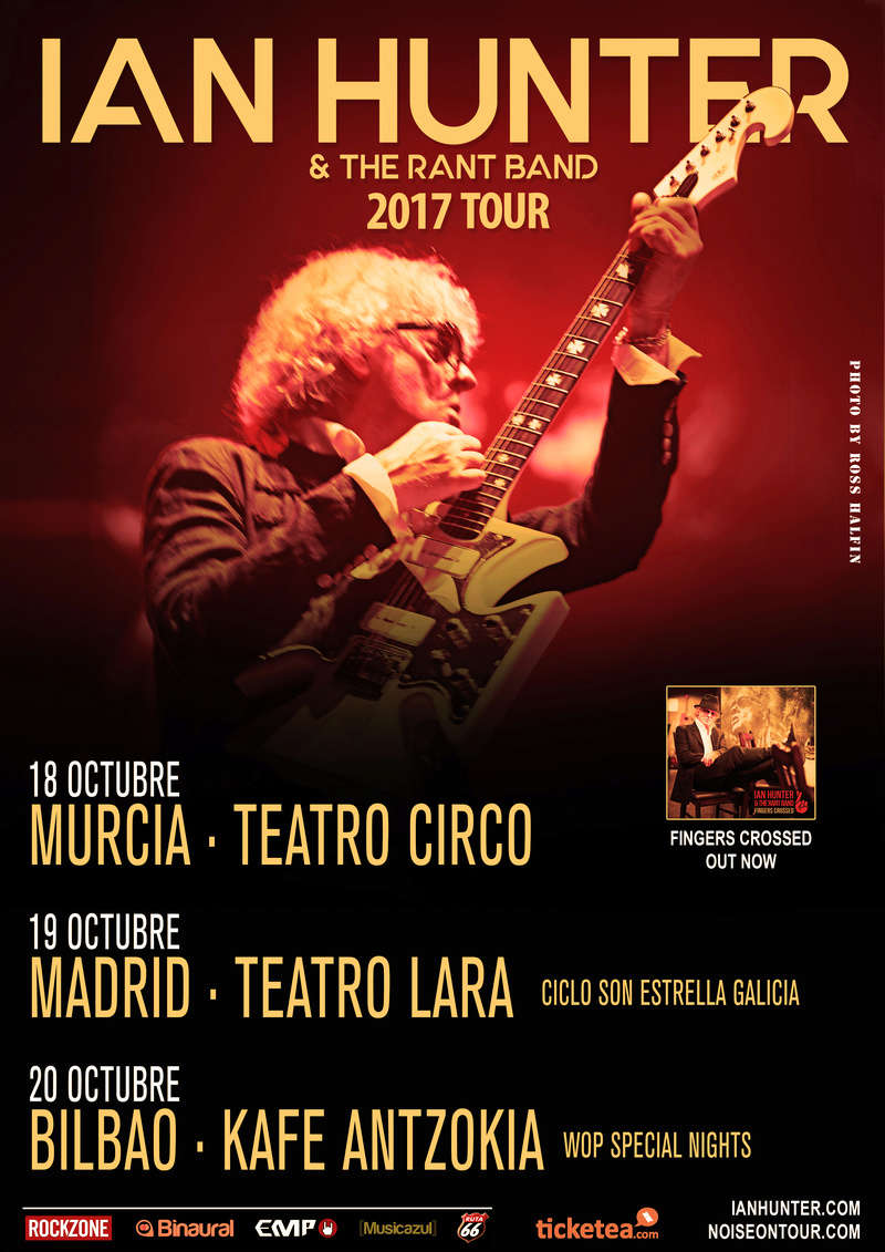 IAN HUNTER & THE RANT BAND - Disco nuevo y gira en España (OCTUBRE 2017) tras diez años desde su última visita Ian_hu10
