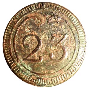 Botón del 23º Rgto. de Dragones (Caballería), ejto. francés 1803-1815 23_rgt10