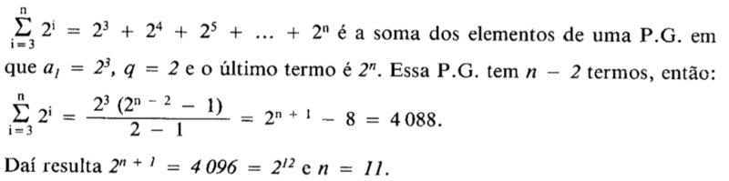 Progressão geo. Pentac10