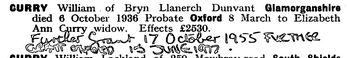 Curry Family of Dunvant C411