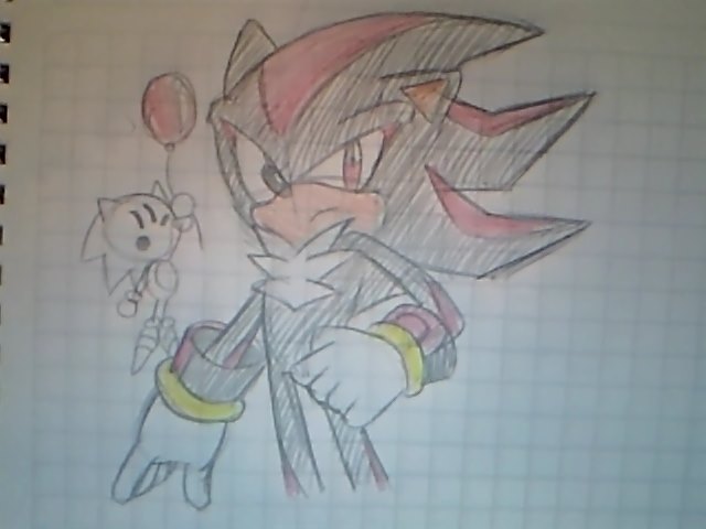 como - como dibujar a sonic + EXTRA DE SHADOW!!! Snapsh14